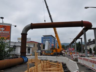 „Wie eine riesige Kugelbahn auf Stelzen“ – die Wasserhaltung beim Sanierungsprojekt Druseltalstraße war alles andere als ein Kinderspiel